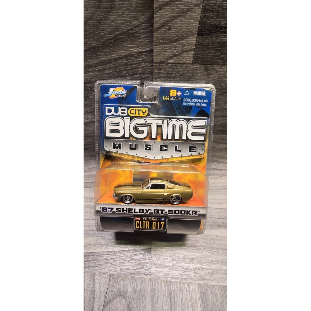 1/64 JADA DUB CITY BIGTIME MUSCLE 1967 SHELBY GT-500KR GOLD